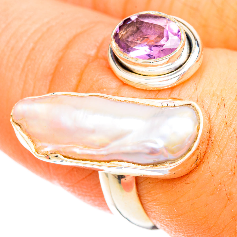 Mother Of Pearl Rings handcrafted by Anasilvercos - RING120493