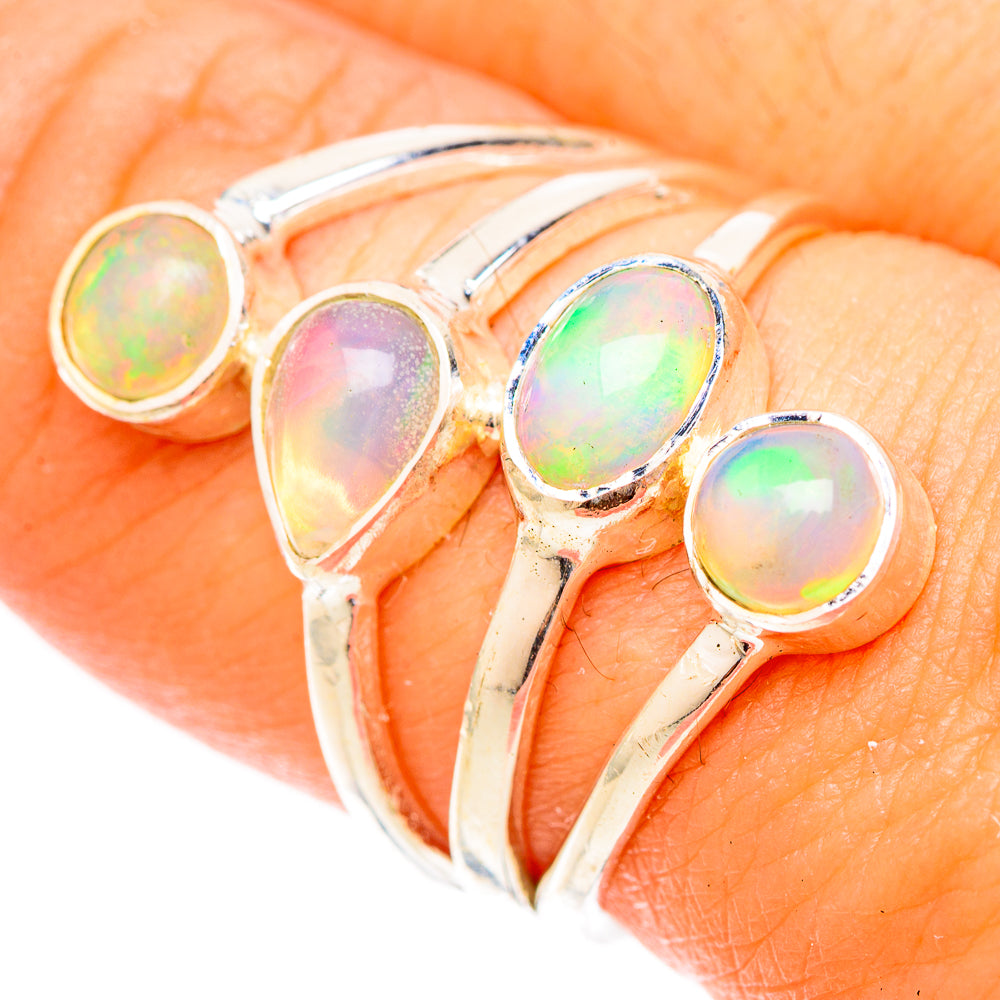 Ethiopian Opal Rings handcrafted by Anasilvercos - RING120497