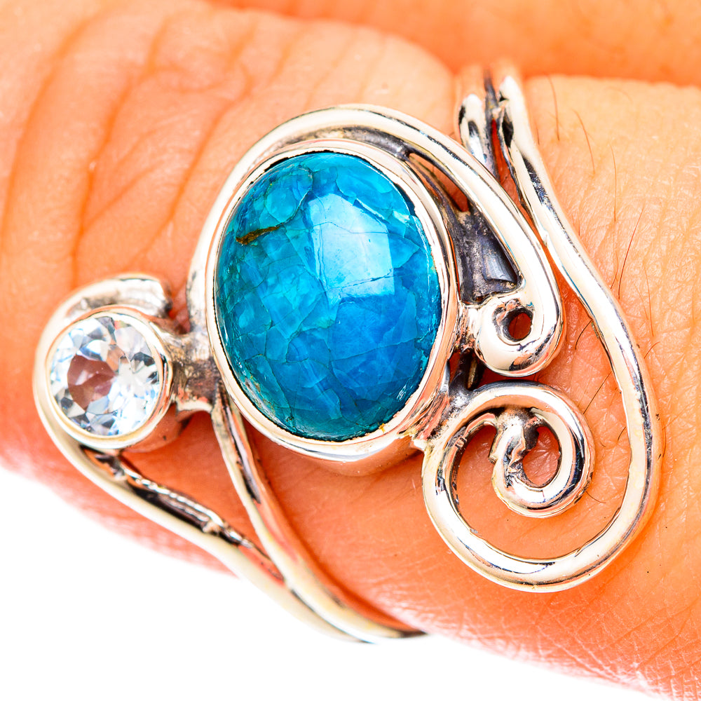Chrysocolla Rings handcrafted by Anasilvercos - RING120502