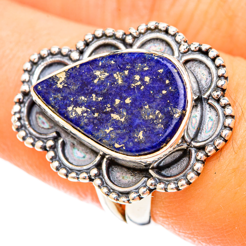 Lapis Lazuli Rings handcrafted by Anasilvercos - RING120504