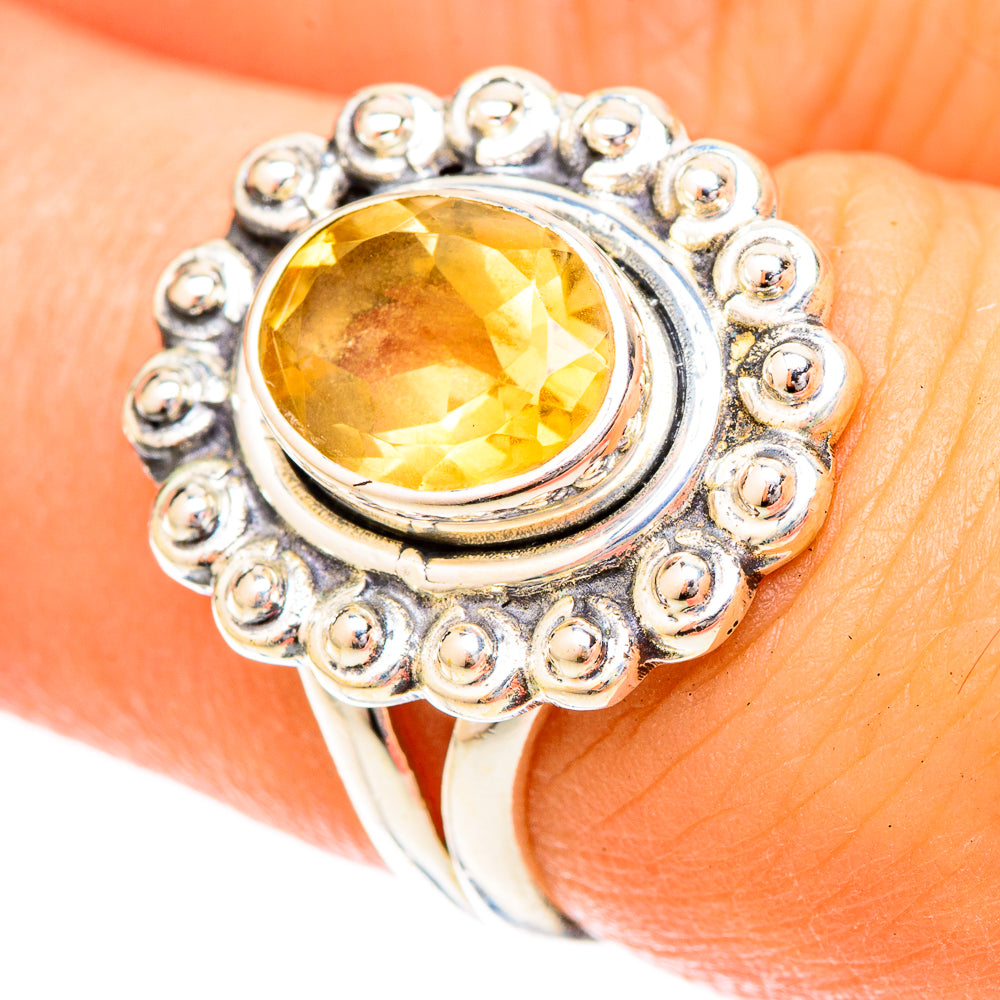 Citrine Rings handcrafted by Anasilvercos - RING120515