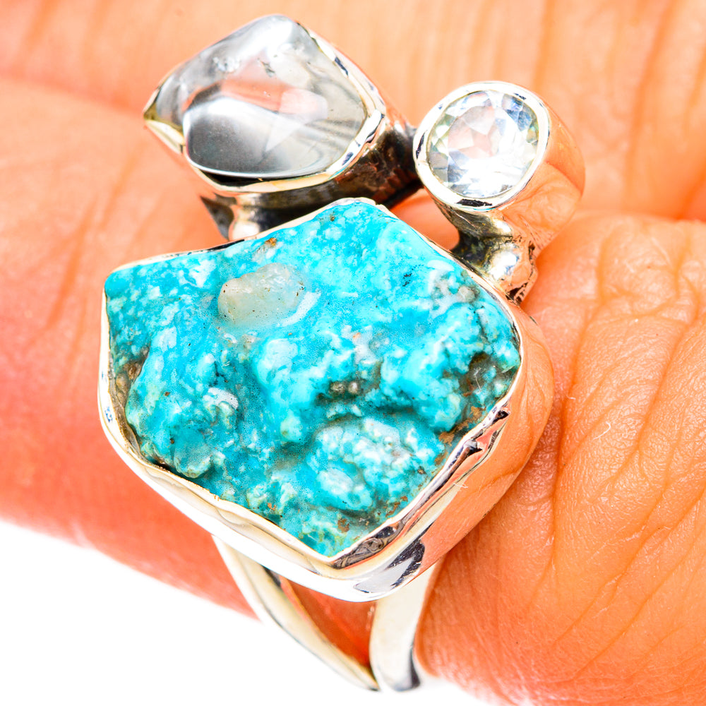 Turquoise Rings handcrafted by Anasilvercos - RING120567
