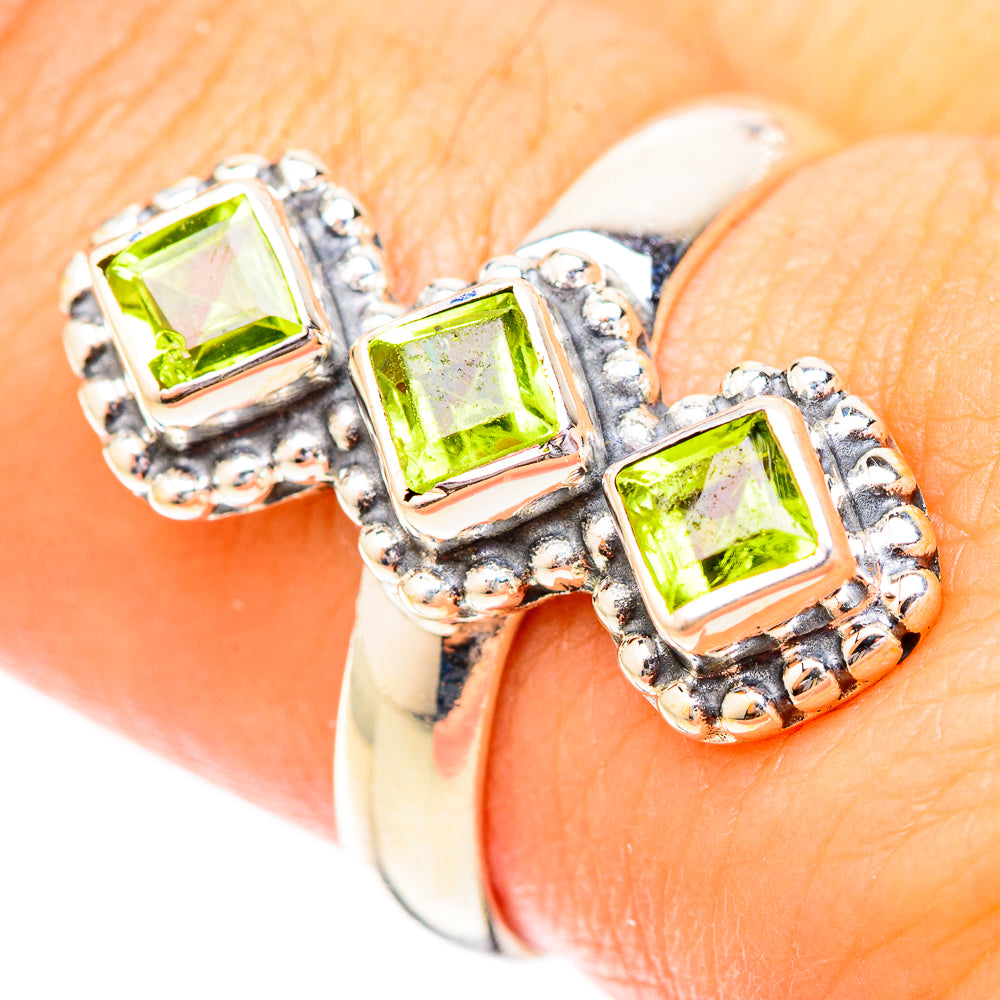 Peridot Rings handcrafted by Anasilvercos - RING120609