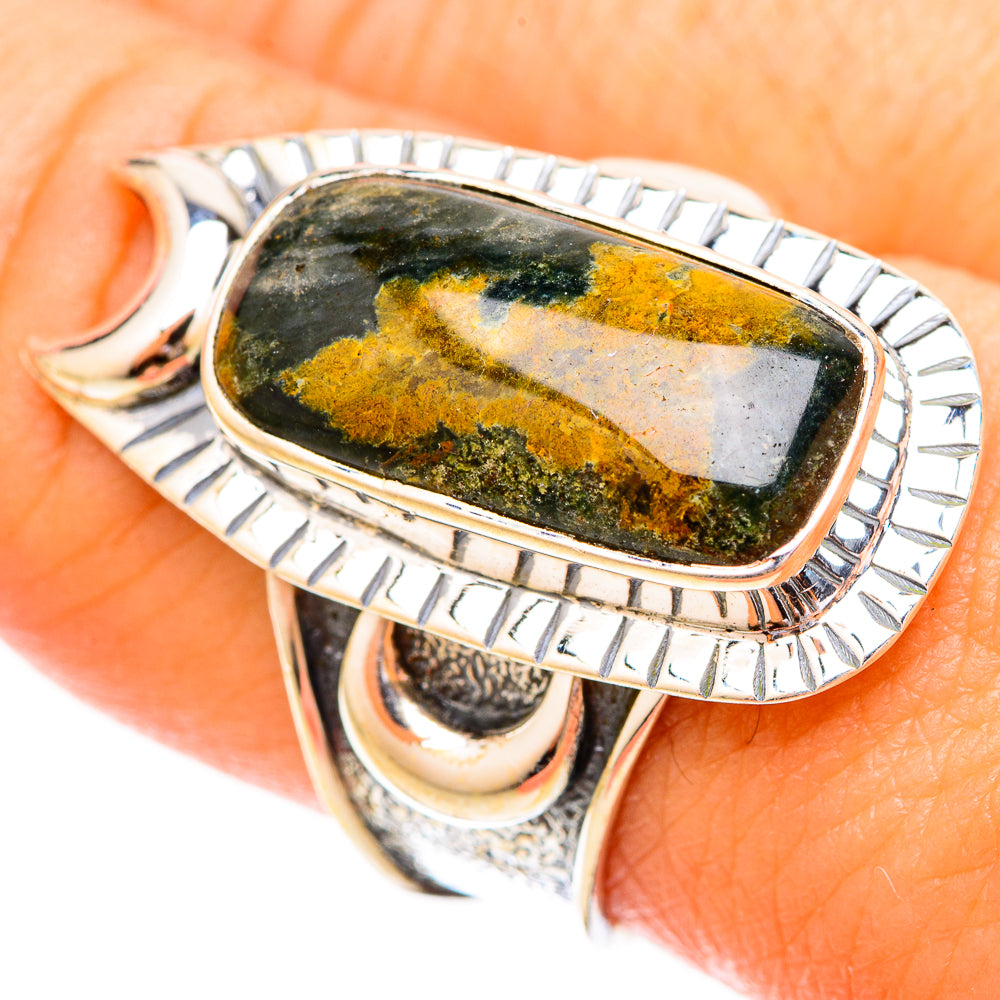 Ocean Jasper Rings handcrafted by Anasilvercos - RING120610