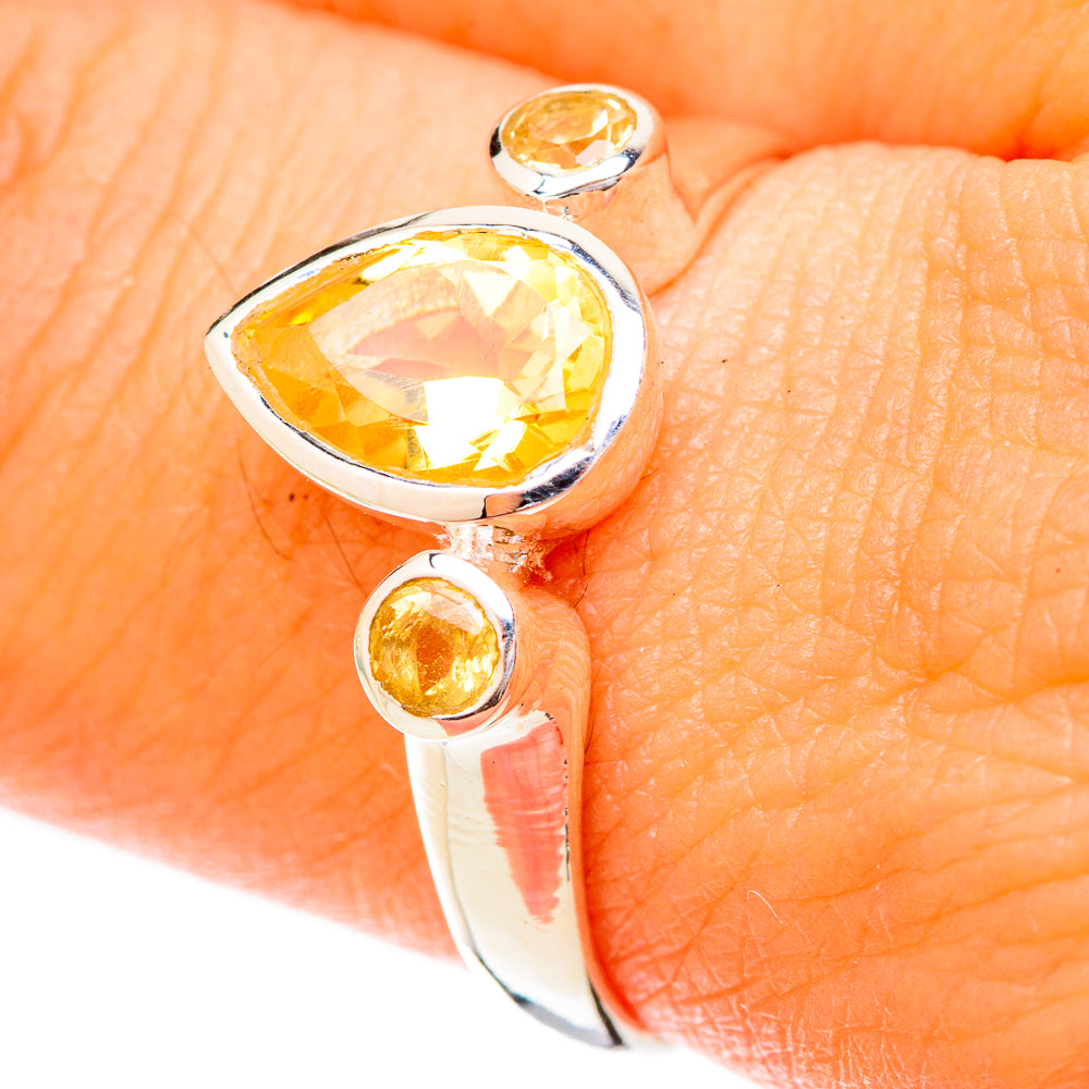 Citrine Rings handcrafted by Anasilvercos - RING120611