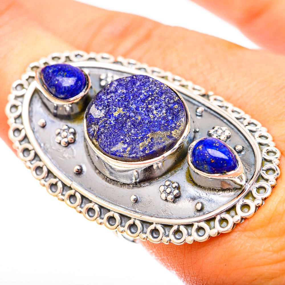 Lapis Lazuli Rings handcrafted by Anasilvercos - RING120641