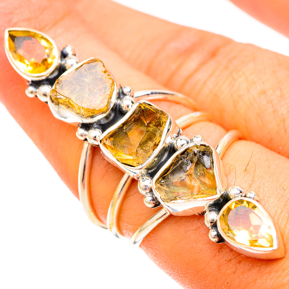 Citrine Rings handcrafted by Anasilvercos - RING120664