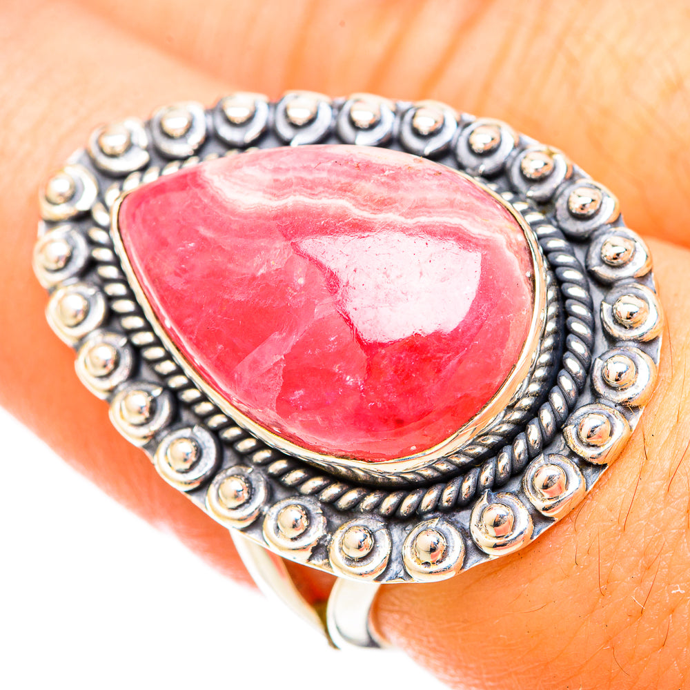 Rhodochrosite Rings handcrafted by Anasilvercos - RING120665