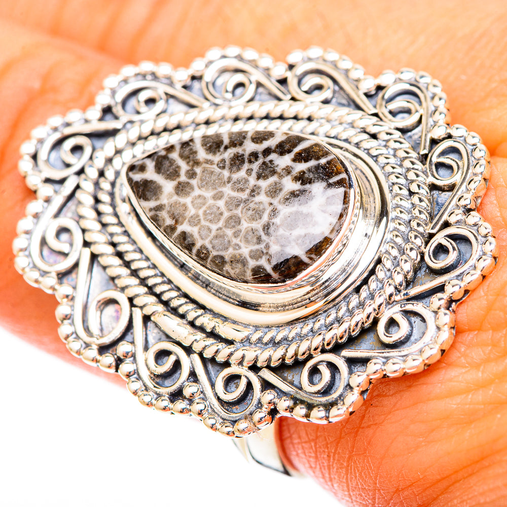 Stingray Coral Rings handcrafted by Anasilvercos - RING120671