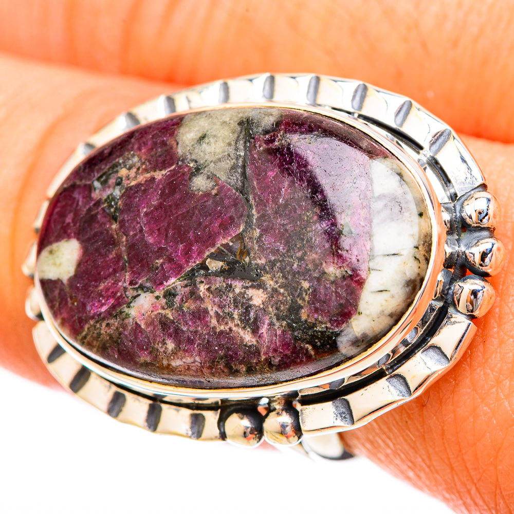 Russian Eudialyte Rings handcrafted by Anasilvercos - RING120673