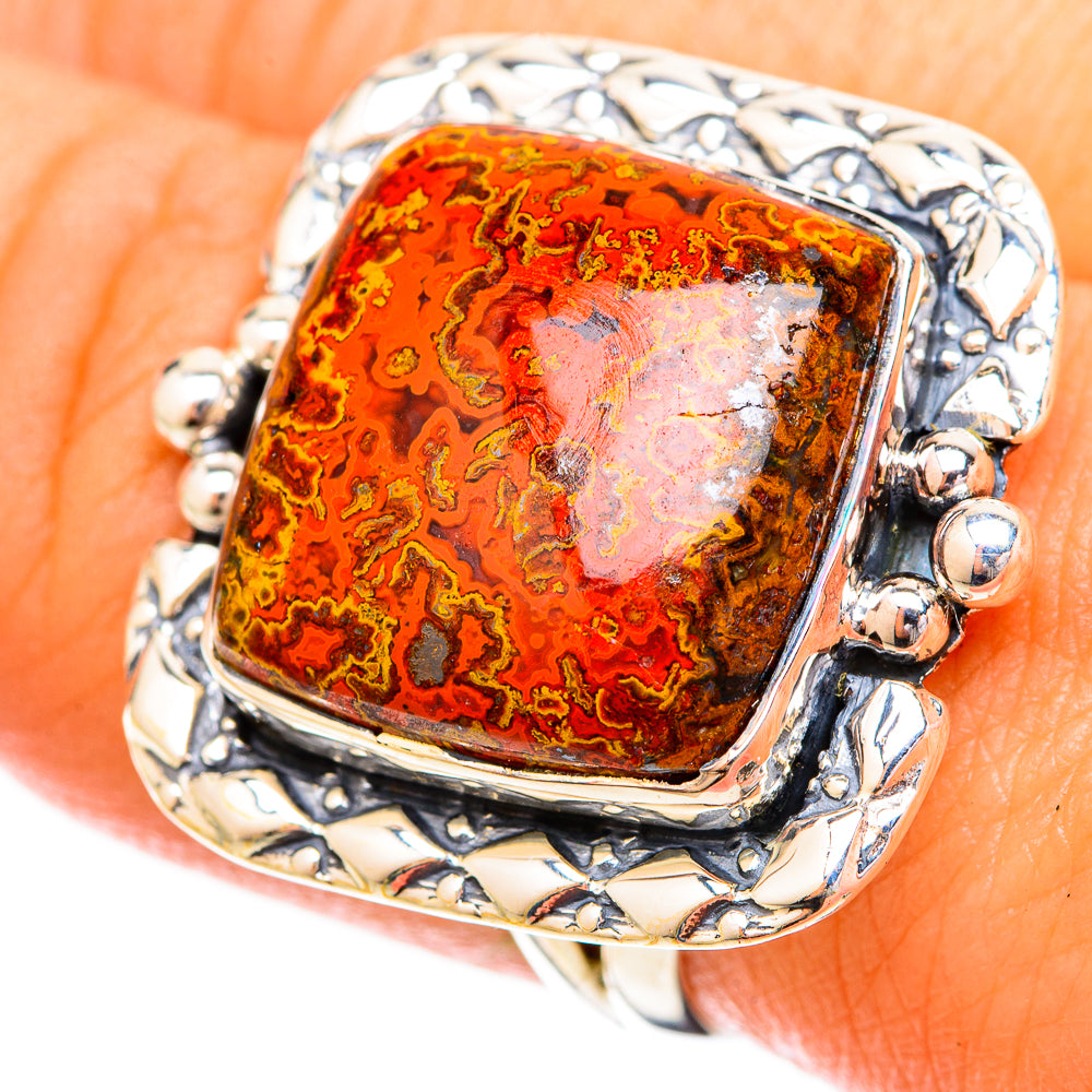 Moroccan Agate Rings handcrafted by Anasilvercos - RING120704