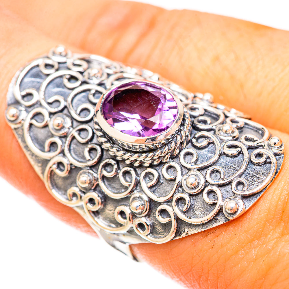Amethyst Rings handcrafted by Anasilvercos - RING120709