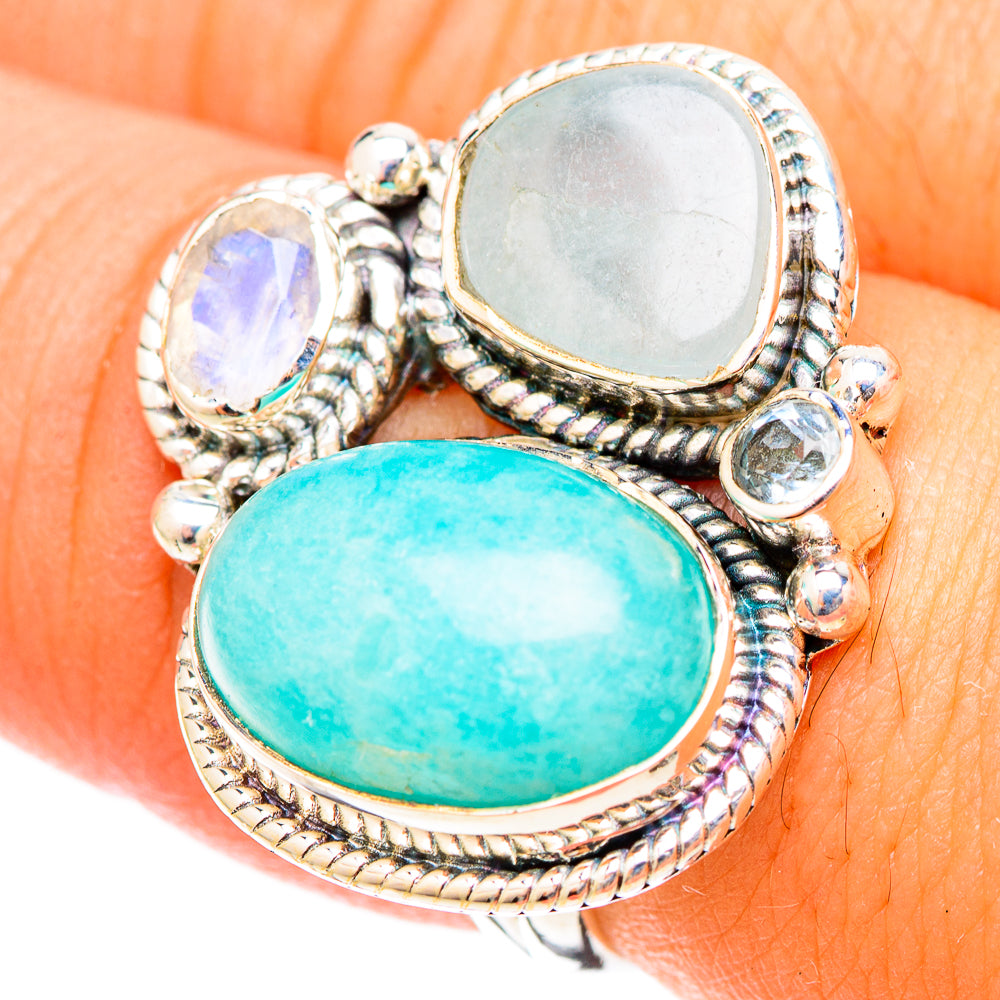 Amazonite Rings handcrafted by Anasilvercos - RING120729