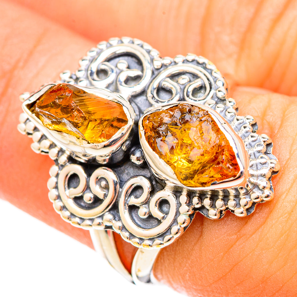 Citrine Rings handcrafted by Anasilvercos - RING120739