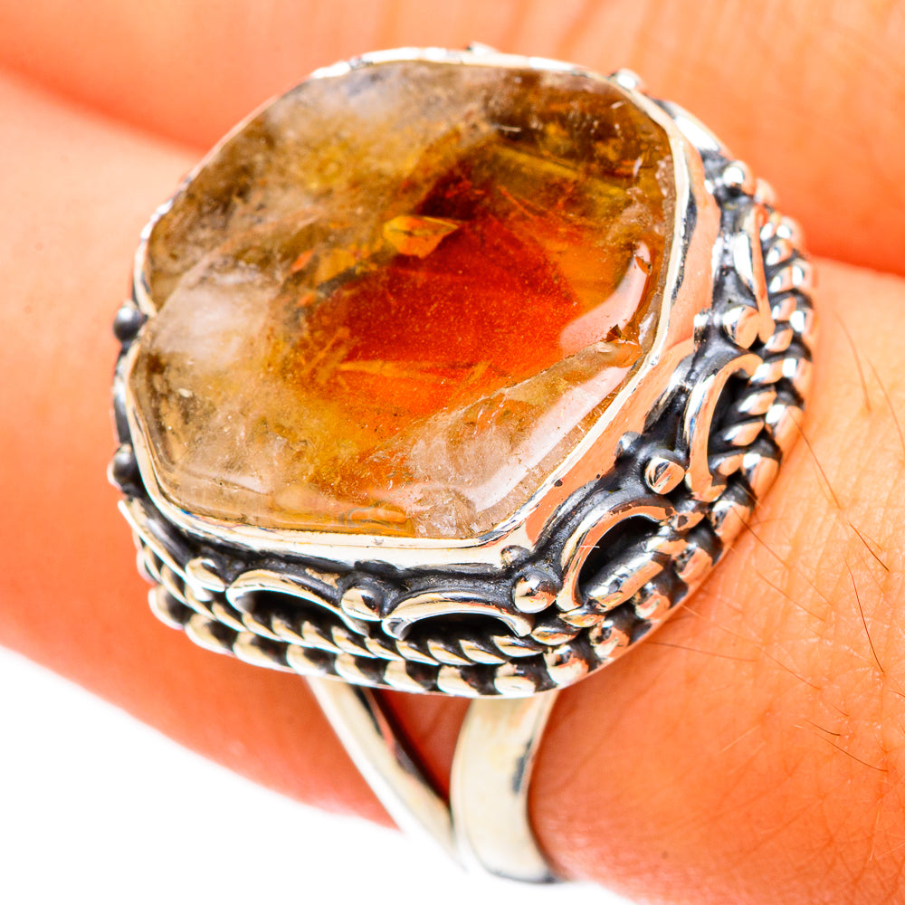 Citrine Rings handcrafted by Anasilvercos - RING120740