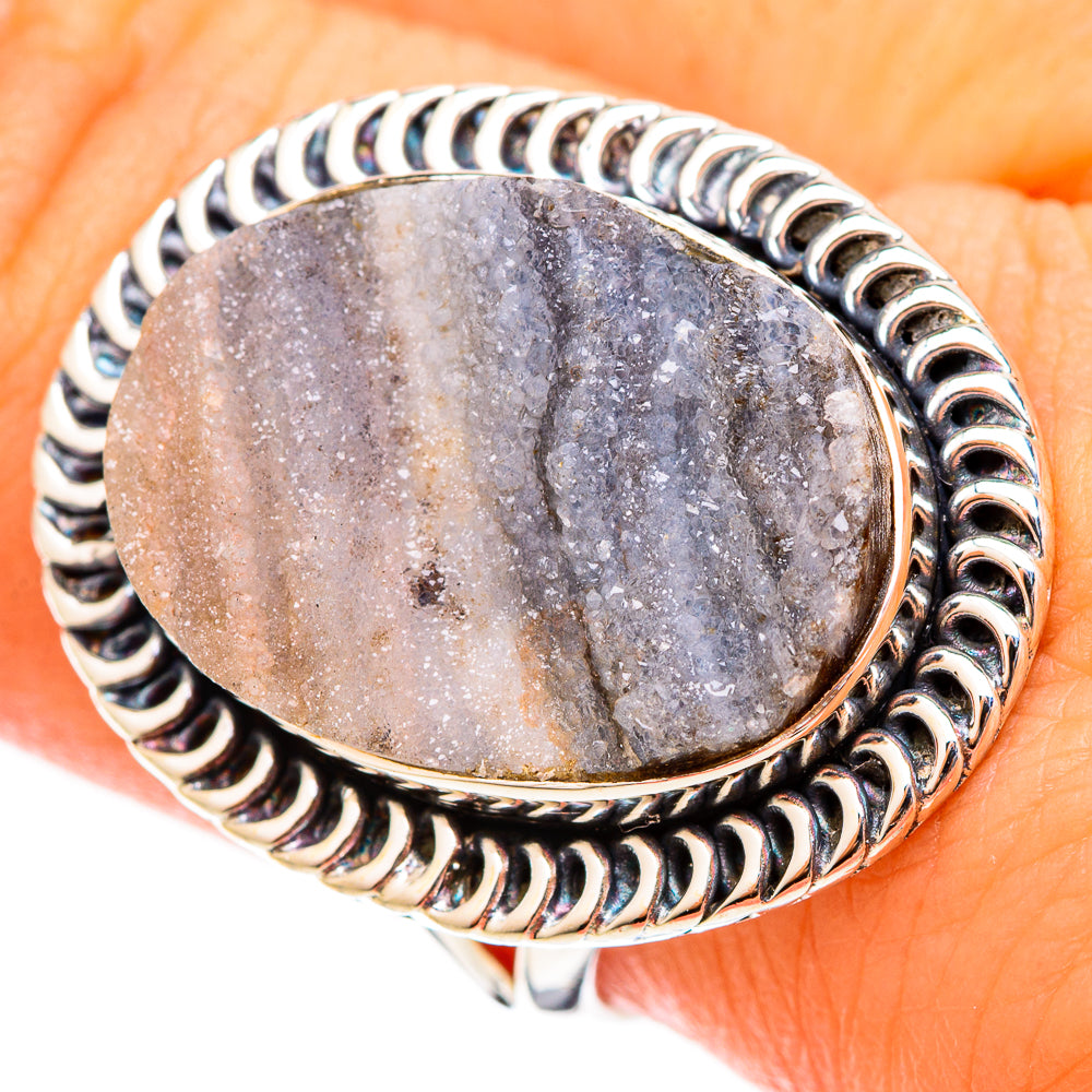 Desert Druzy Rings handcrafted by Anasilvercos - RING120757
