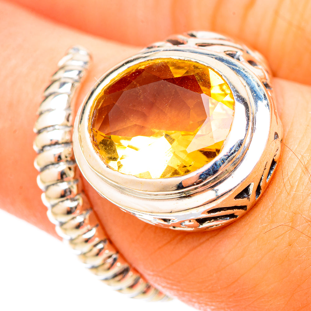 Citrine Rings handcrafted by Anasilvercos - RING120772