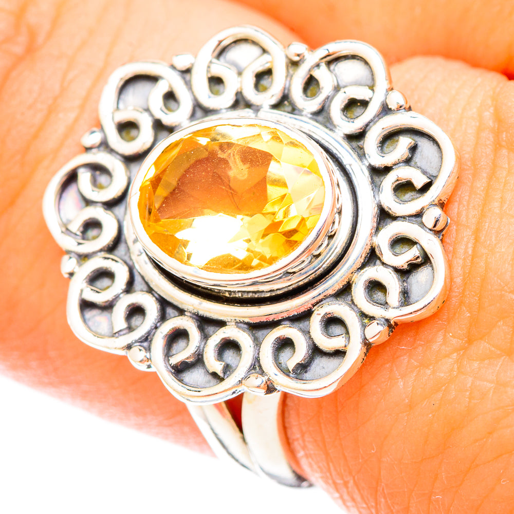Citrine Rings handcrafted by Anasilvercos - RING120774