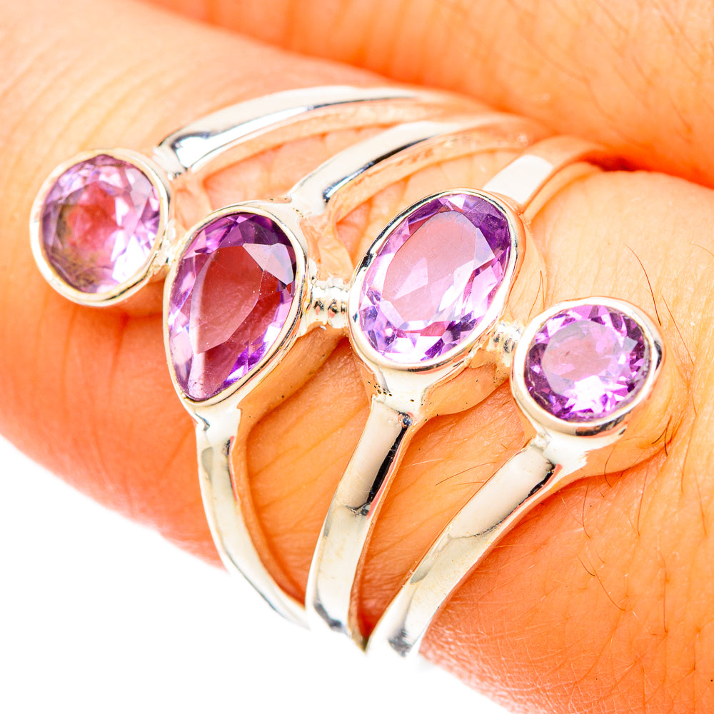 Amethyst Rings handcrafted by Anasilvercos - RING120778