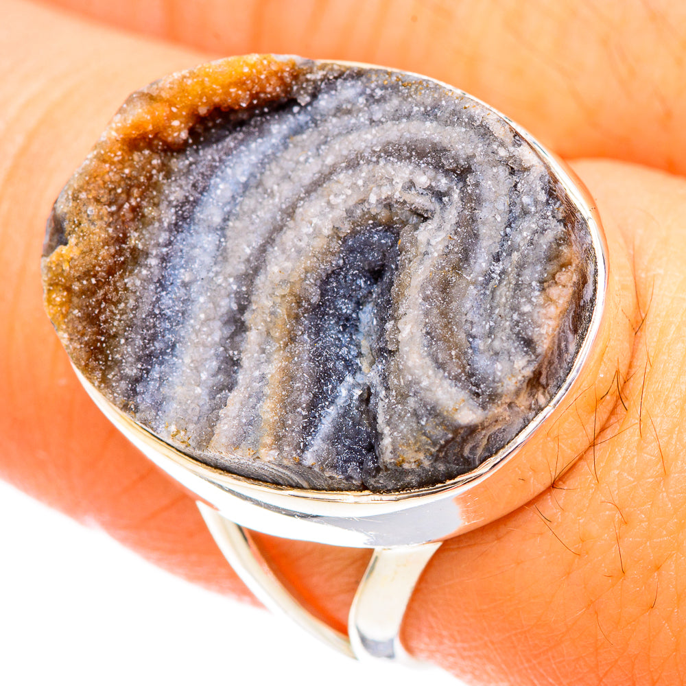 Desert Druzy Rings handcrafted by Anasilvercos - RING120791