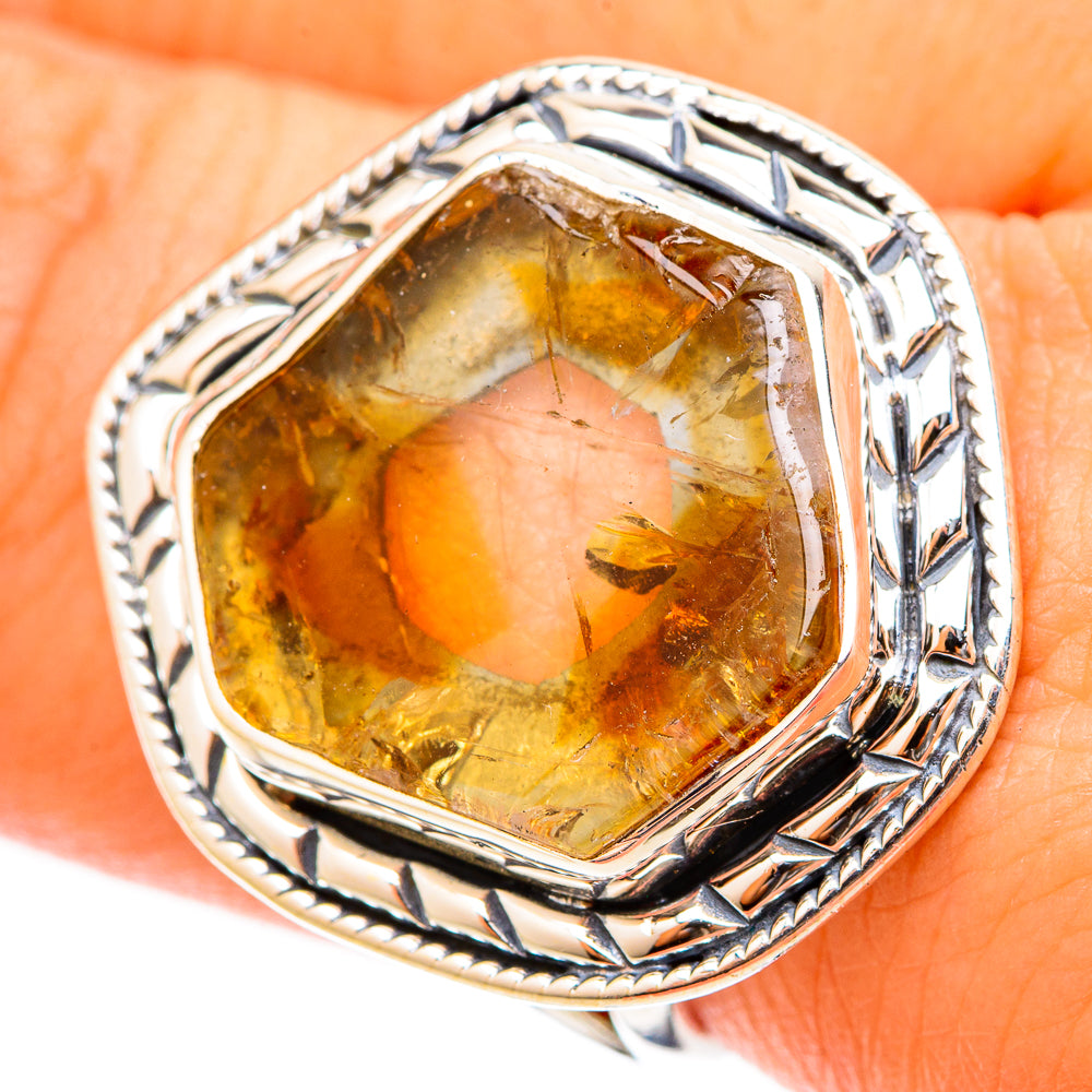Citrine Rings handcrafted by Anasilvercos - RING120805