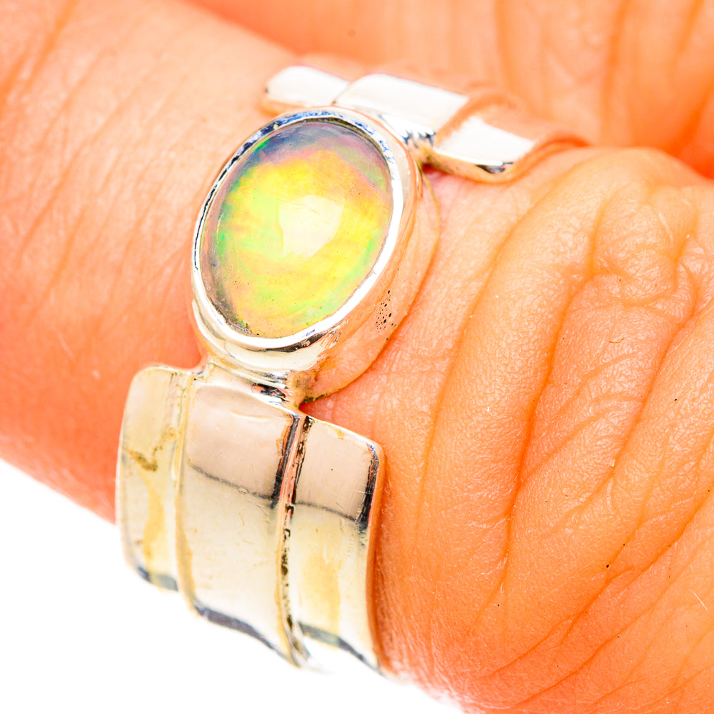 Ethiopian Opal Rings handcrafted by Anasilvercos - RING120819