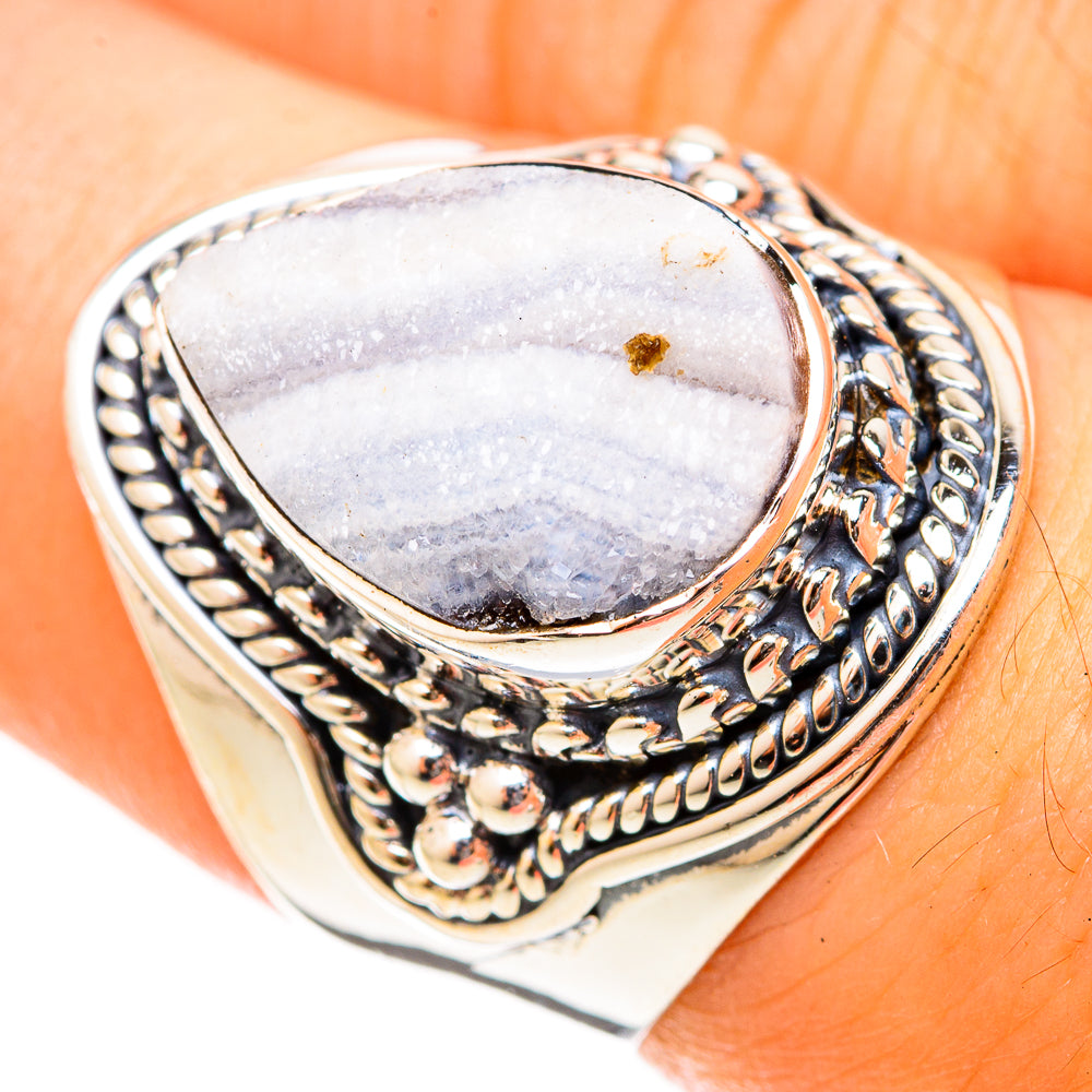 Desert Druzy Rings handcrafted by Anasilvercos - RING120821
