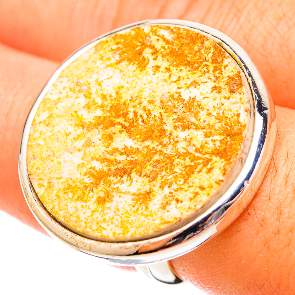 Germany Psilomelane Dendrite Rings handcrafted by Anasilvercos - RING120851