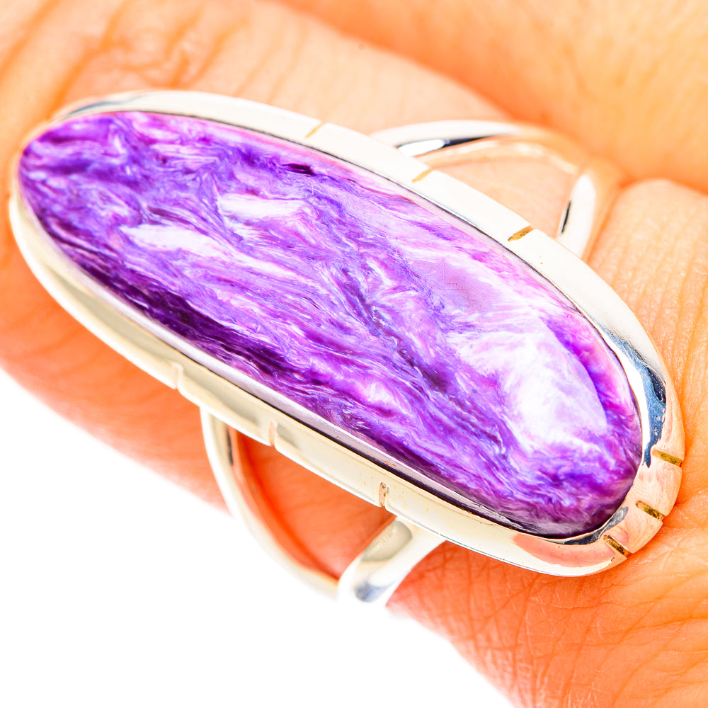Charoite Rings handcrafted by Anasilvercos - RING120858