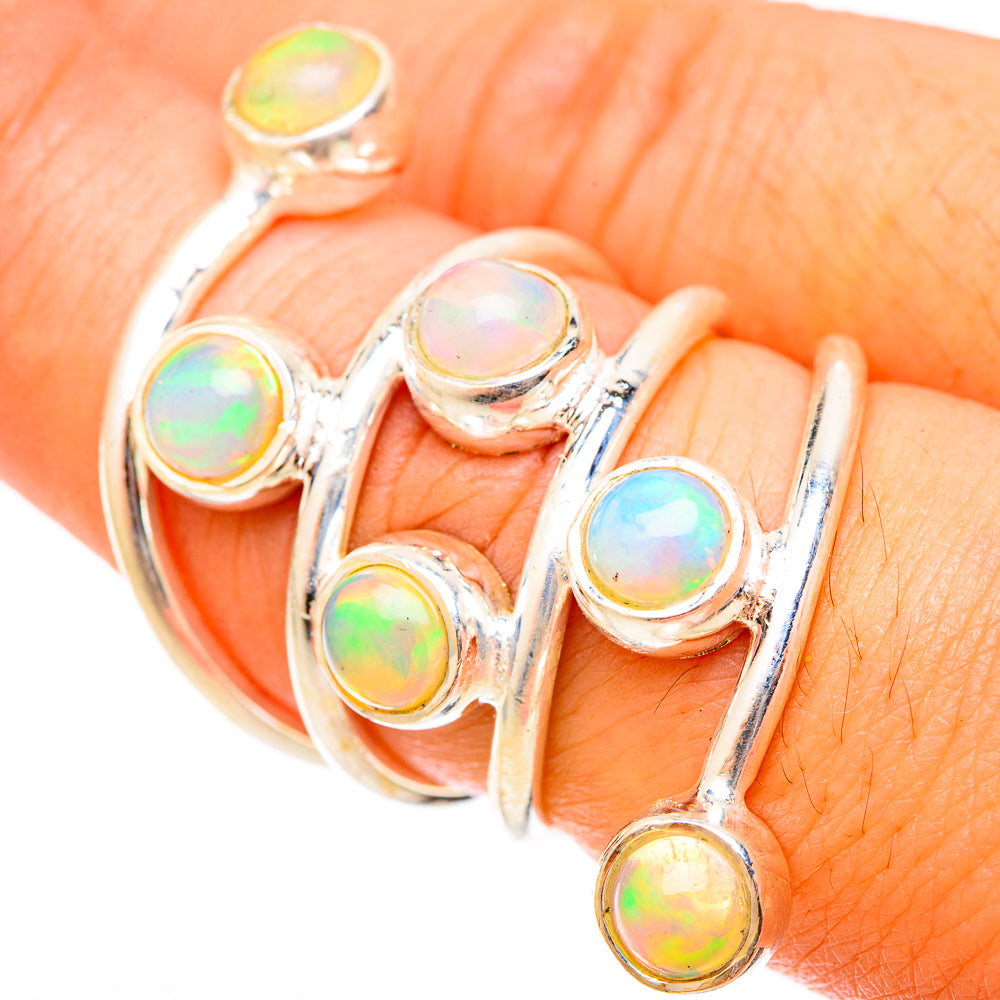 Ethiopian Opal Rings handcrafted by Anasilvercos - RING120881