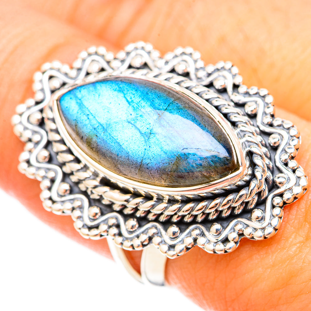 Labradorite Rings handcrafted by Anasilvercos - RING120894