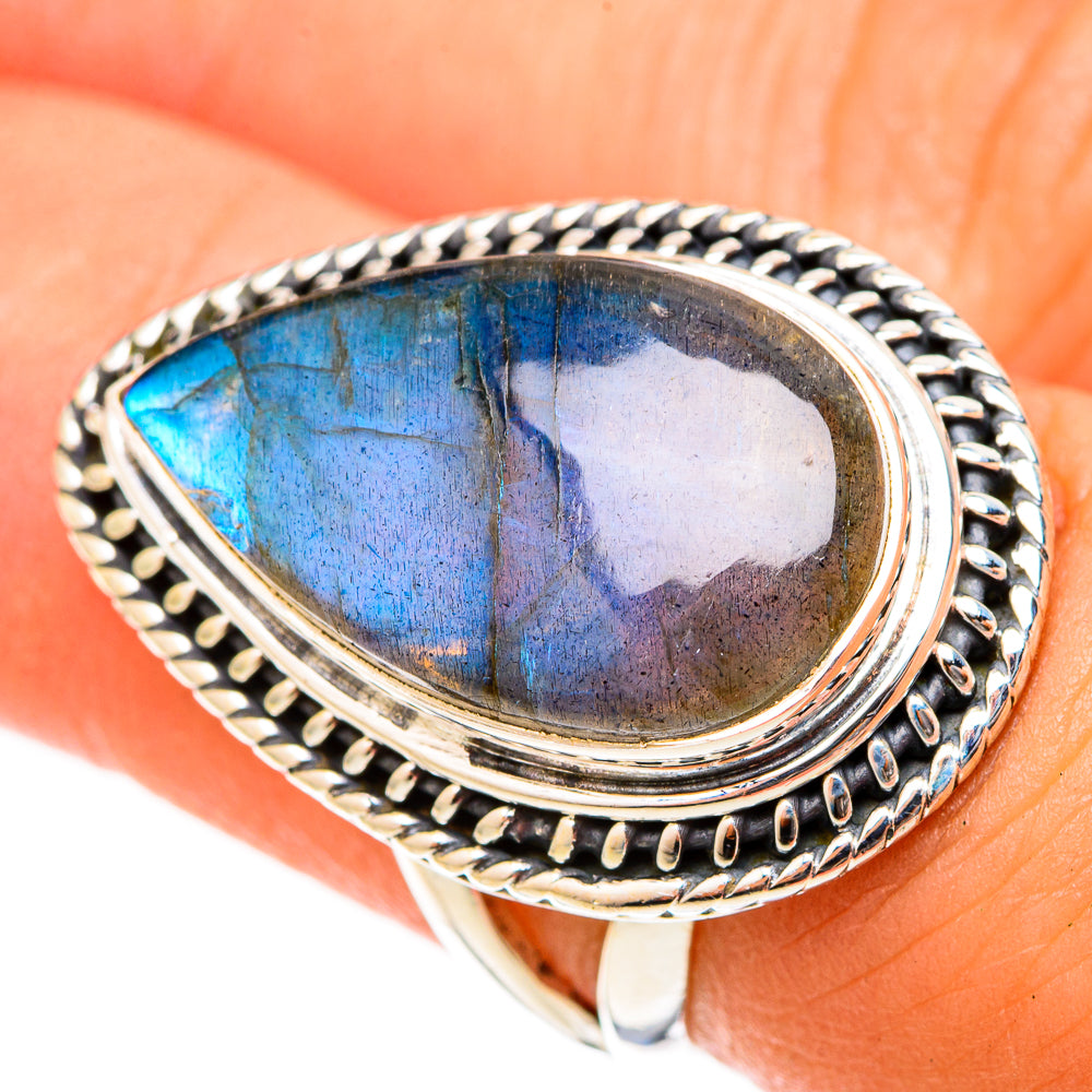 Labradorite Rings handcrafted by Anasilvercos - RING120895