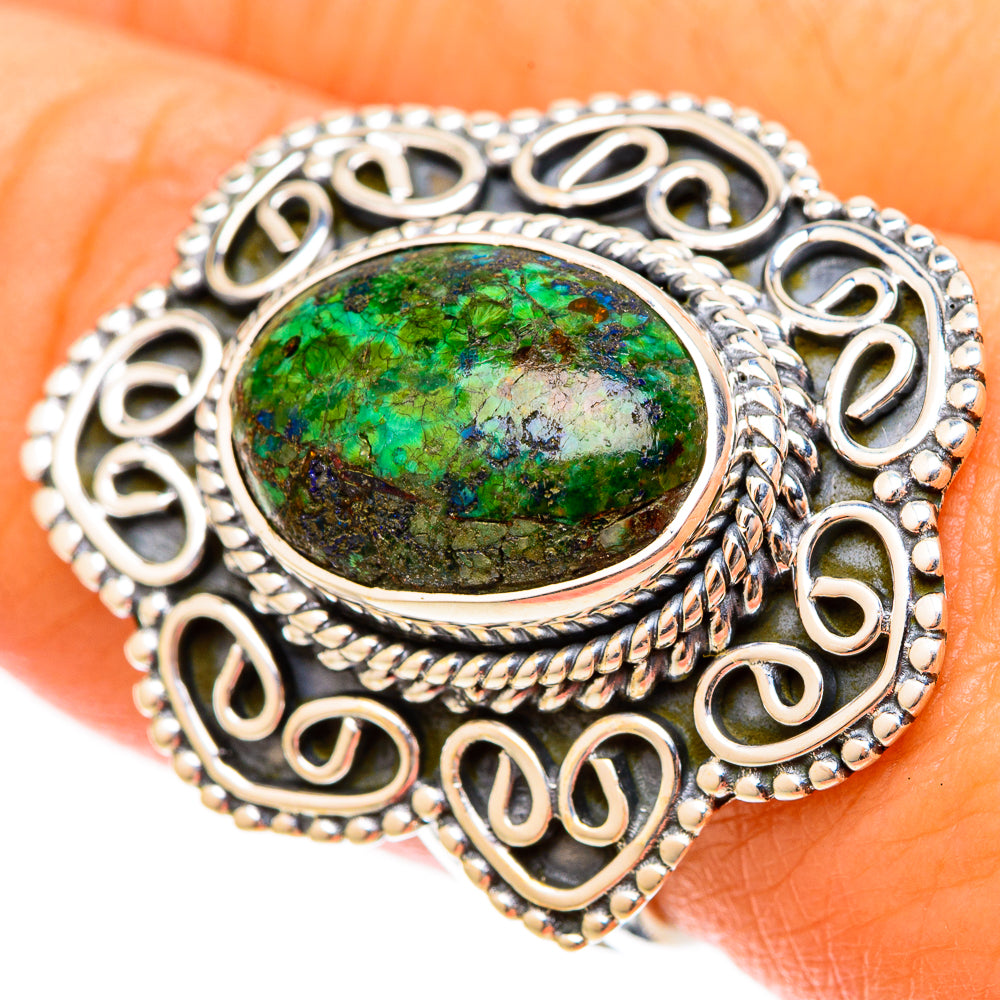 Azurite Rings handcrafted by Anasilvercos - RING120901