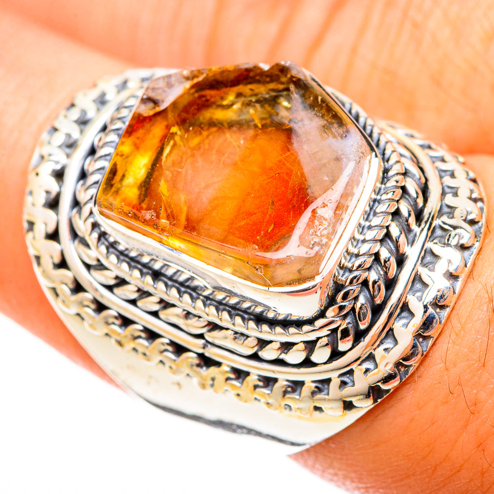 Citrine Rings handcrafted by Anasilvercos - RING120913