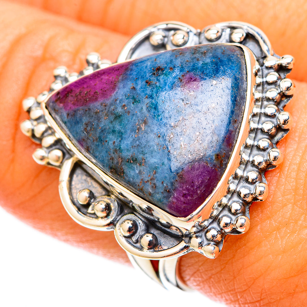 Ruby Fuchsite Rings handcrafted by Anasilvercos - RING120950