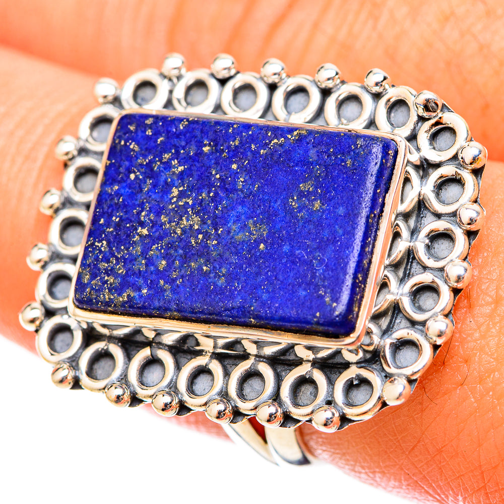Lapis Lazuli Rings handcrafted by Anasilvercos - RING120951