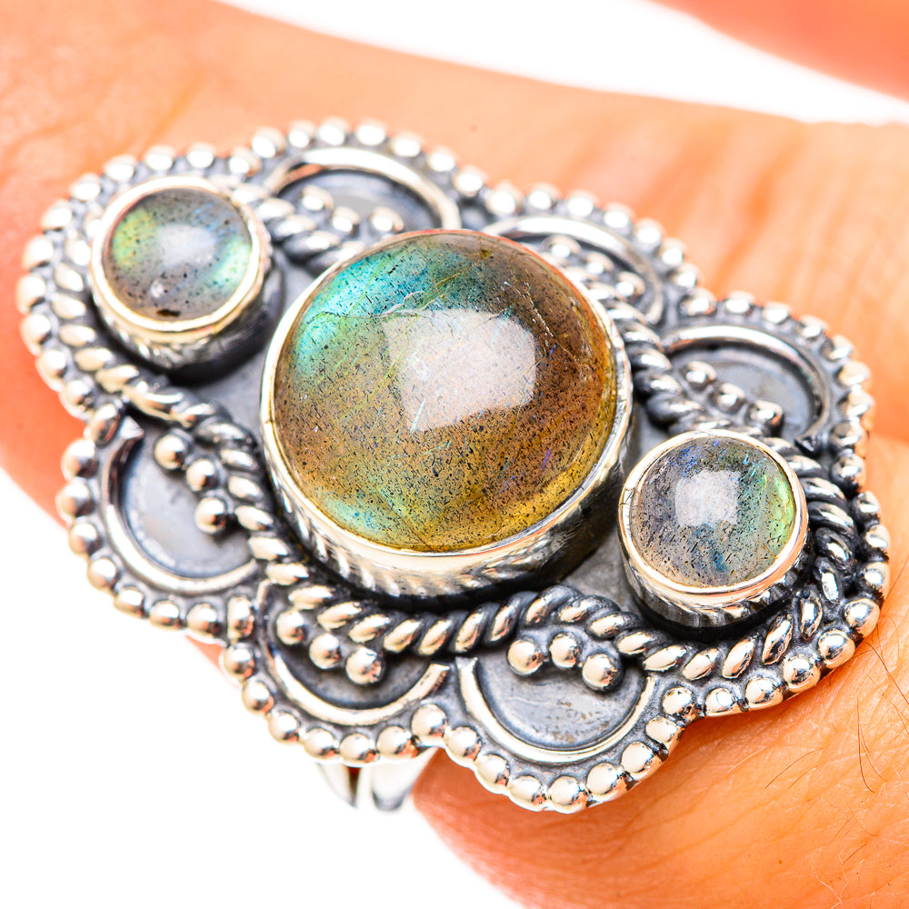 Labradorite Rings handcrafted by Anasilvercos - RING120956