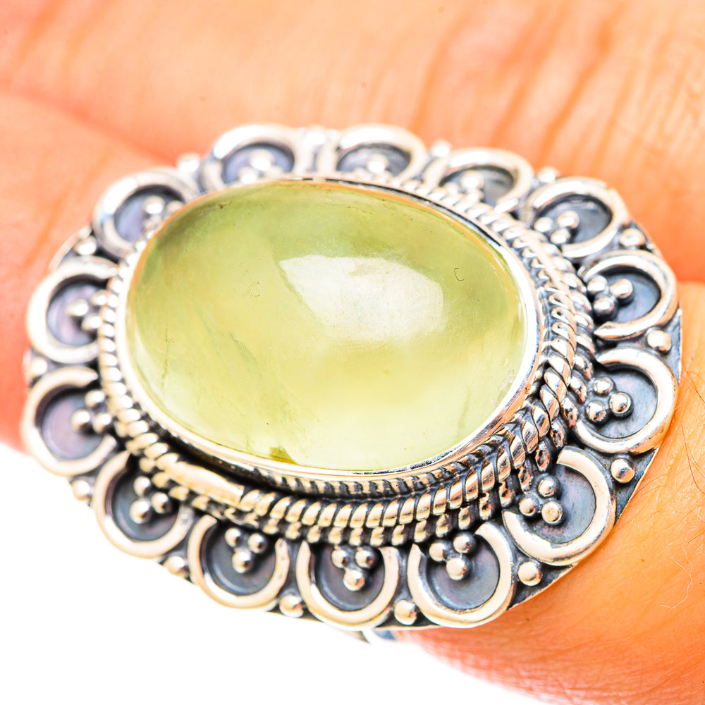 Prehnite Rings handcrafted by Anasilvercos - RING120957