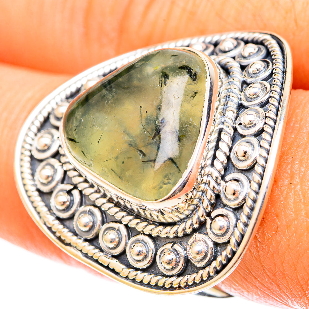 Prehnite Rings handcrafted by Anasilvercos - RING120962