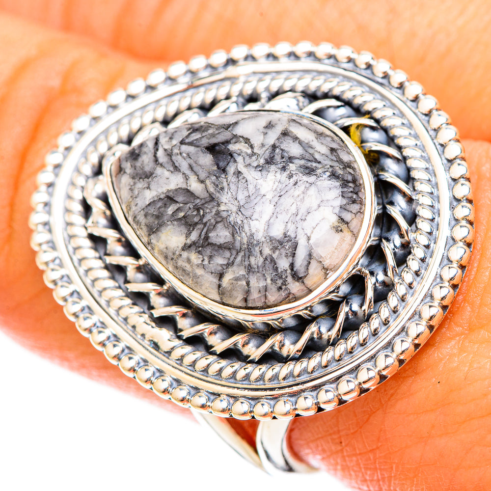 Pinolith Jasper Rings handcrafted by Anasilvercos - RING120988