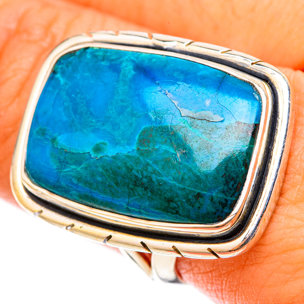 Chrysocolla Rings handcrafted by Anasilvercos - RING120998