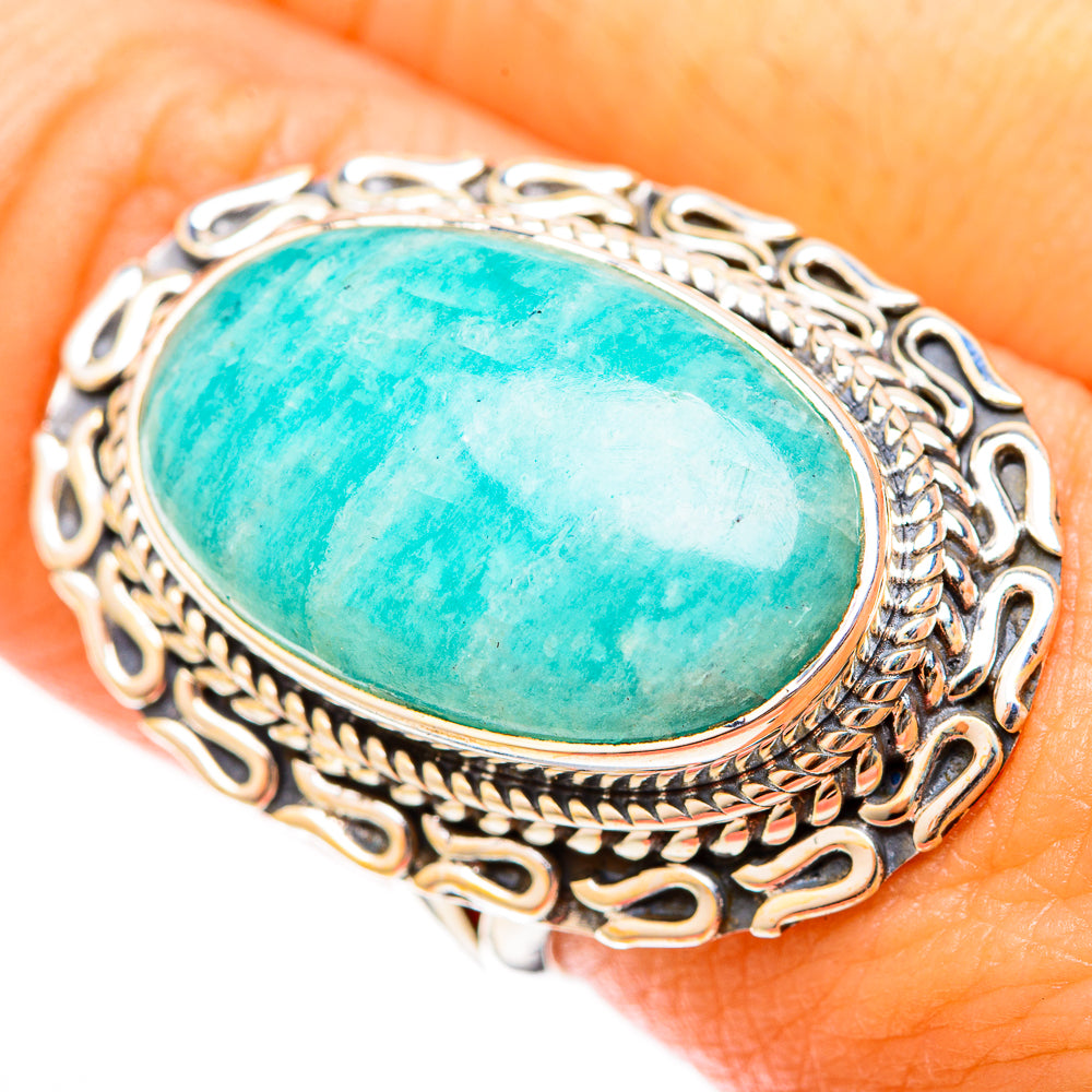 Amazonite Rings handcrafted by Anasilvercos - RING121007