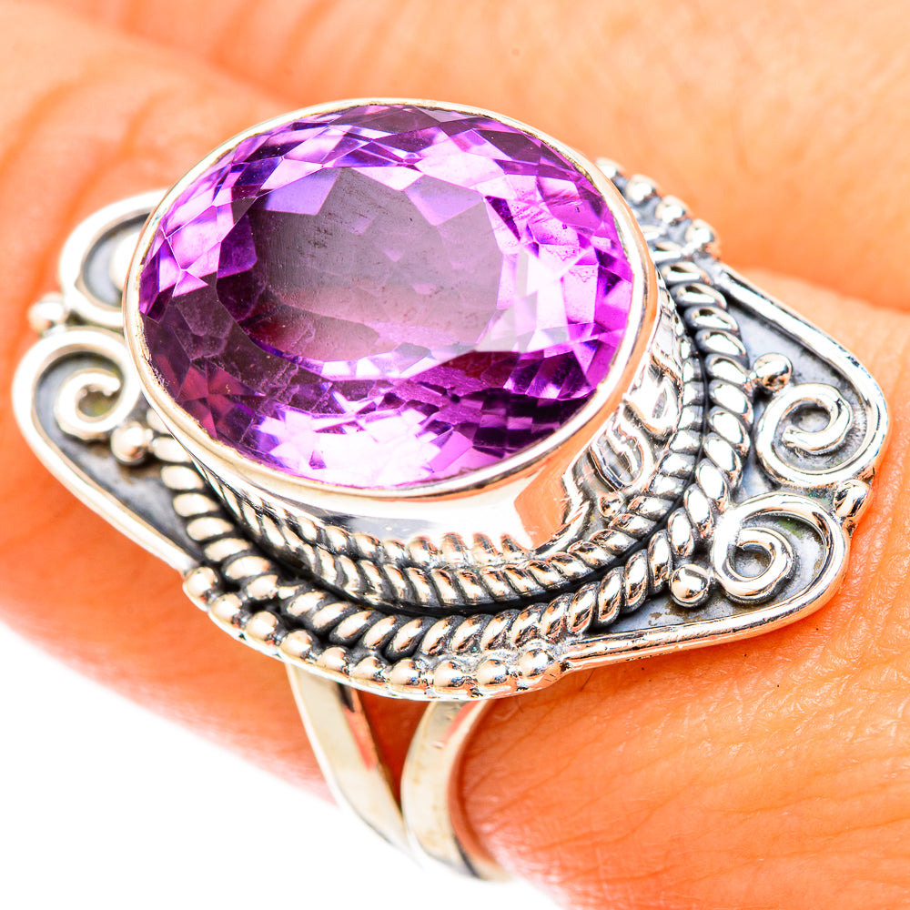Amethyst Rings handcrafted by Anasilvercos - RING121025