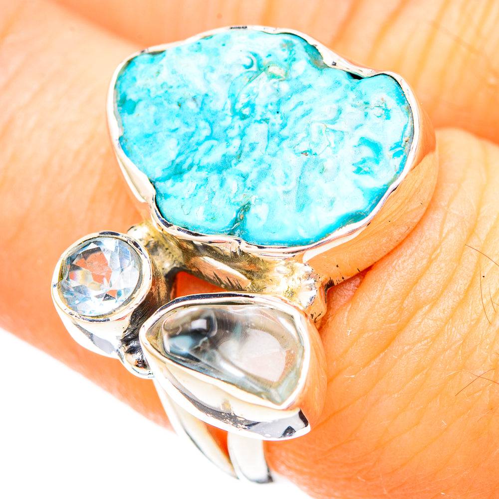 Turquoise Rings handcrafted by Anasilvercos - RING121031