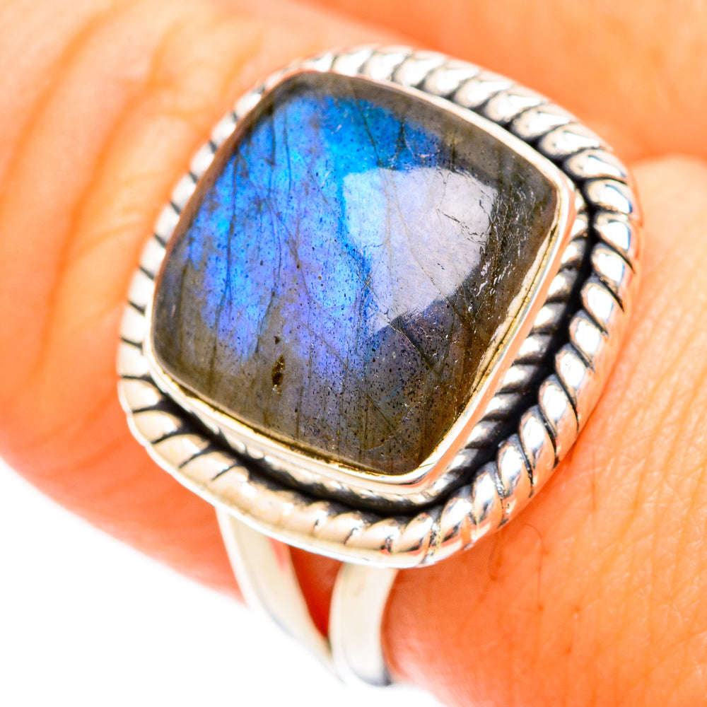 Labradorite Rings handcrafted by Anasilvercos - RING121035