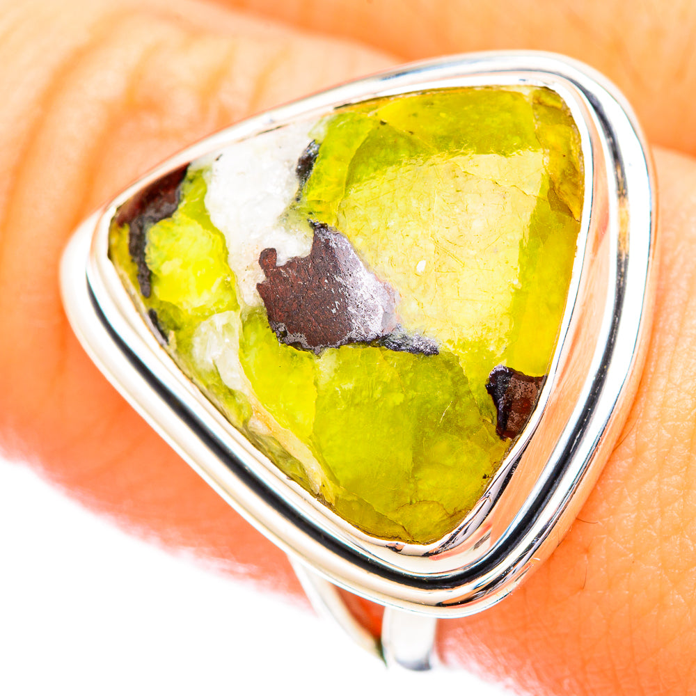 Lizardite Rings handcrafted by Anasilvercos - RING121039