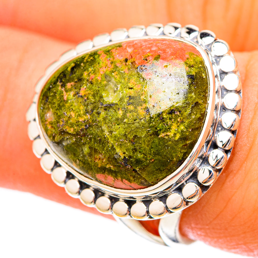 Unakite Rings handcrafted by Anasilvercos - RING121040
