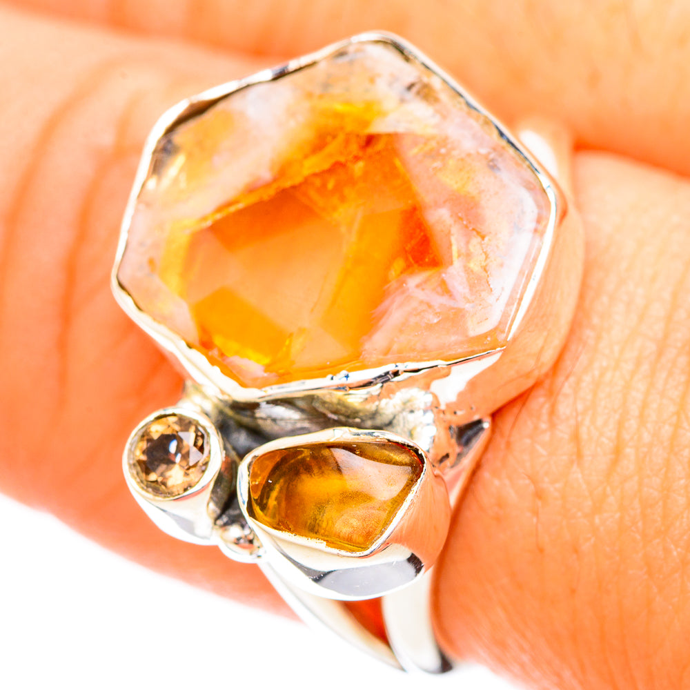 Citrine Rings handcrafted by Anasilvercos - RING121044