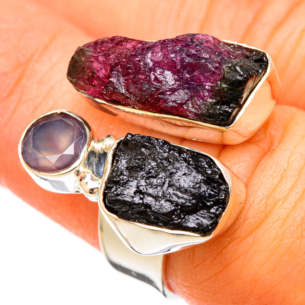 Russian Eudialyte Rings handcrafted by Anasilvercos - RING121057