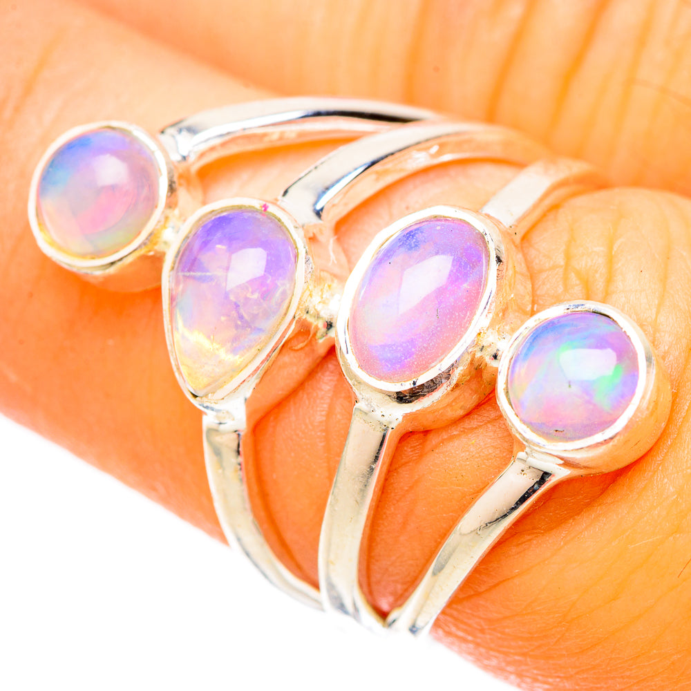 Ethiopian Opal Rings handcrafted by Anasilvercos - RING121058